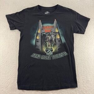 Jurassic Park Universal‎ Studios Send More Tourists Graphic T-Shirt T-Rex Casual
